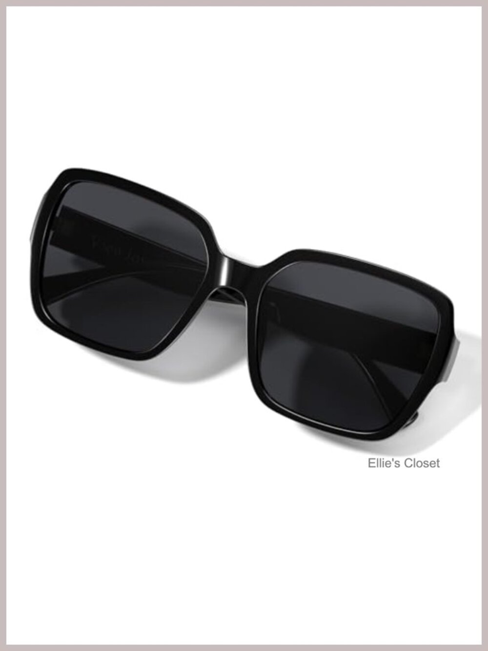 Oversized Square Polarized Sunglasses UV400 Full Frame Women's Classic